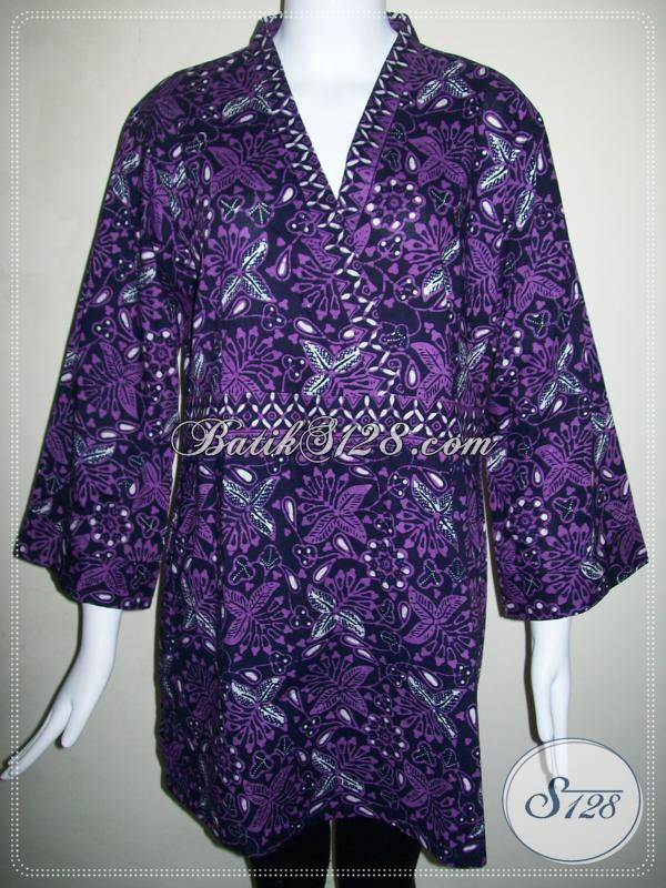  Baju  BAtik Wanita Ukuran  Jumbo Blus Batik Model  Modern Dan 