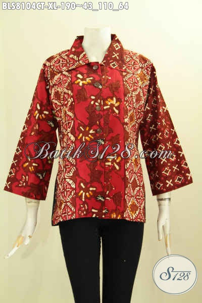  Model  Baju  Batik  Wanita Kantoran Nan Elegan Blus Warna  