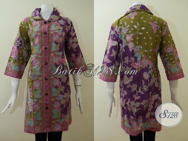 Pakaian Dress Batik  Exclusive Untuk Yang Berbadan Besar 
