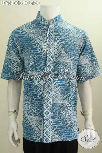 Baju batik Cowok  Gemuk  Model  Kerah Shanghai Kemeja  Batik 
