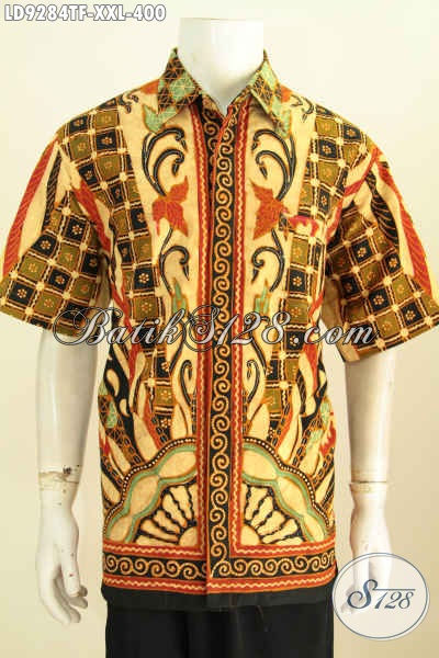 Baju Batik Mewah Big Size Kemeja  Batik Kerja Pria  Gemuk  